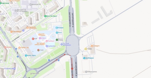 В Оренбурге на Загородном шоссе изменили схему движения транспорта