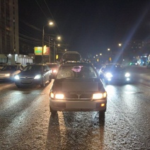 В Оренбурге автомобиль Mitsubishi снес на дороге пенсионерку