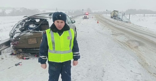 В Оренбуржье при столкновении минивена и большегруза погибли два человека (18+)