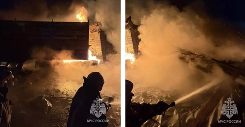 Трасса М-5 «Урал» в Переволоцком районе перекрыта до 4 утра из-за столкновения и возгорания нескольких фур