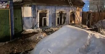 В Оренбурге на улице Красина произошёл пожар в жилом доме