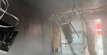 В Новотроицке на Советской произошёл пожар в торговом павильоне