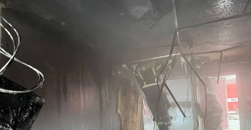 В Новотроицке на Советской произошёл пожар в торговом павильоне