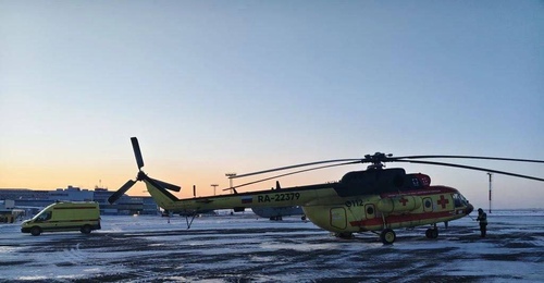 Санавиация спасла жизнь сотруднику ДПС, пострадавшему в аварии в Оренбуржье