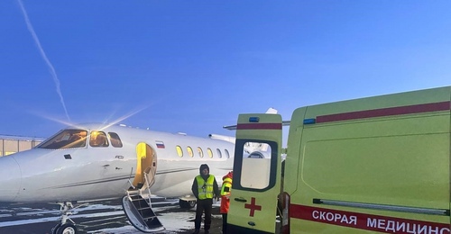 Из Оренбурга в Санкт-Петербург на специализированном самолете доставили трех тяжелобольных пациентов