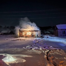 В Бугурусланском районе во время пожара в жилом доме ожоги получил хозяин жилища