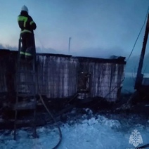 В Переволоцком районе произошел крупный пожар