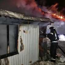 В Бузулуке во время пожара в доме пострадал 34-летний мужчина