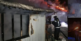 В Бузулуке во время пожара в доме пострадал 34-летний мужчина