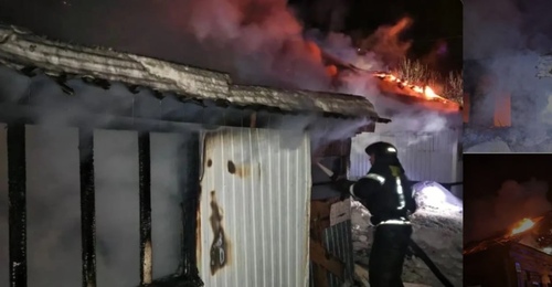 В Бузулуке во время пожара в доме пострадал 34-летний мужчина