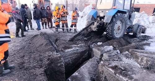 В Кувандыке вследствие коммунальной аварии перемерзли трубы 