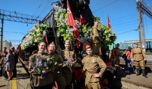 «Поезд Победы» прибыл на станцию Оренбург