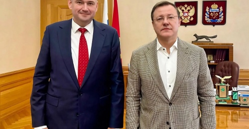 Евгений Солнцев провёл встречу с начальником службы по региональной политике Госкорпорации «Ростех»