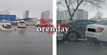 В Оренбурге на улице Рокоссовского и на пересечении с проспектом Победы произошли два ДТП с пятью автомобилями