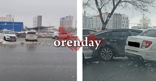 В Оренбурге на улице Рокоссовского и на пересечении с проспектом Победы произошли два ДТП с пятью автомобилями