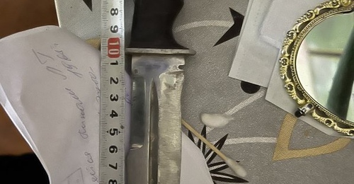 В Оренбуржье полицейские искали у сельчанина огнестрельное оружие, но нашли нож