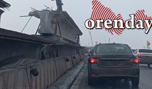 Складирование балок у строящейся развязки в Оренбурге беспокоит водителей