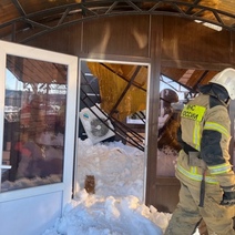 В Саракташе под тяжестью снега на женщину рухнул навес