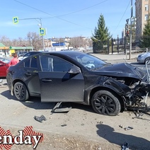 В Оренбурге на перекрестке улиц Аксакова и Степана Разина произошло ДТП