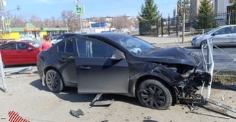 В Оренбурге на перекрестке улиц Аксакова и Степана Разина произошло ДТП