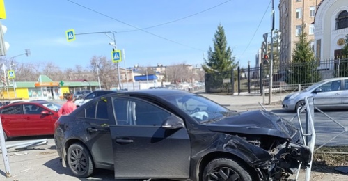 В Оренбурге на перекрестке улиц Аксакова и Степана Разина произошло ДТП