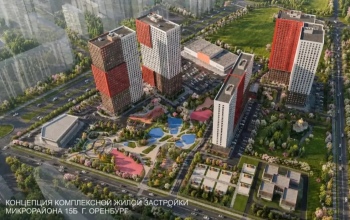 В Оренбурге появится жилой квартал с 32-этажными домами и фонтаном