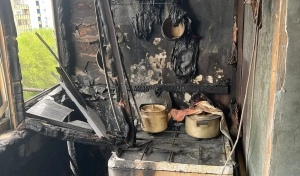 В Оренбурге во время пожара в высотке спасли трех человек, включая ребенка
