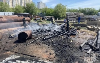 В Оренбурге очевидцы сообщают о крупном пожаре на улице Транспортной