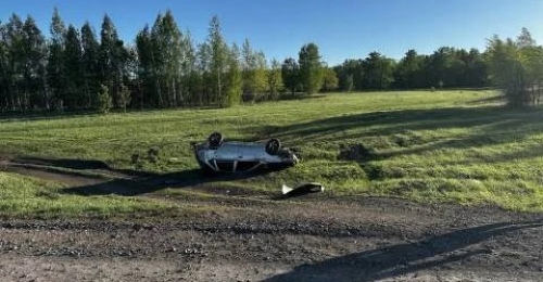 В Северном районе водитель на скорости слетел в кювет