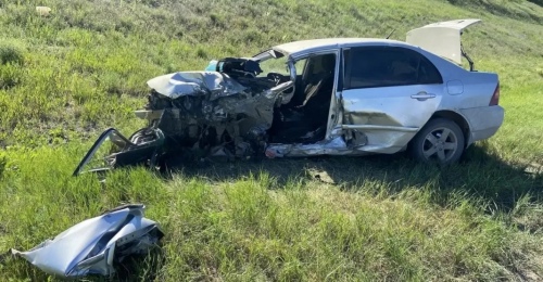 Смертельное ДТП: под Соль-Илецком дорогу не поделили два автомобиля Toyota (18+)