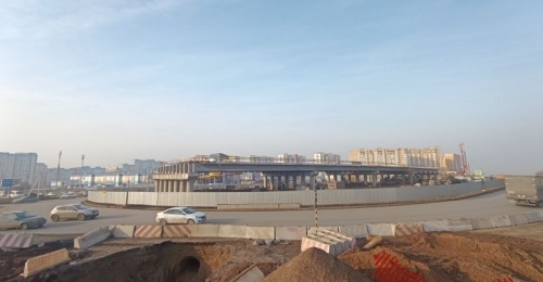 В Оренбург на строительство развязки на Гаранькина асфальтовый завод привезли из Твери