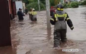 Река Кинель в Оренбуржье за ночь поднялась на два метра