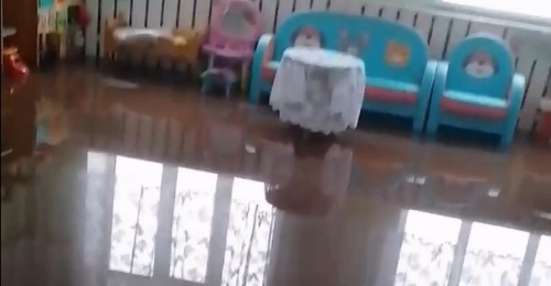Затопило помещения детского сада № 1 в Асекеево