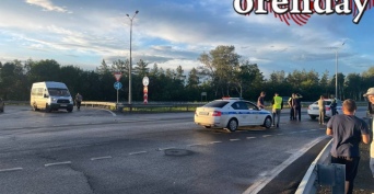 Под Оренбургом на Нежинском шоссе водители сыграли в 