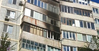 В Оренбурге утром 16 июля на проспекте Гагарина вспыхнул пожар в квартире