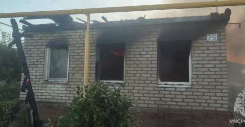 В селе Добринка мужчина погиб при пожаре в жилом доме