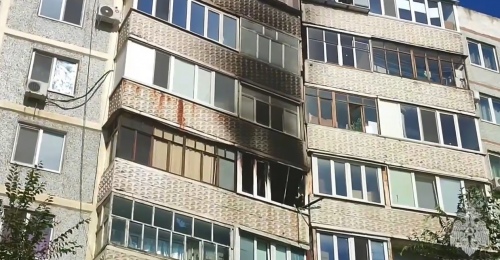 В Оренбурге утром 16 июля на проспекте Гагарина вспыхнул пожар в квартире