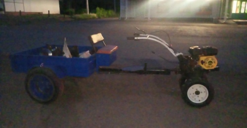 В Красногвардейском районе пьяный мужчина гонял по селу на самодельном транспорте