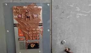 В Оренбурге дети измазали дверь и домофон многоквартирного дома шоколадной пастой