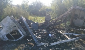Стали известны подробности ДТП в Шарлыкском районе, в котором сгорел грузовой фургон