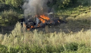 В Шарлыкском районе в результате ДТП загорелся грузовой автомобиль