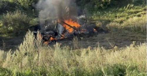В Шарлыкском районе в результате ДТП загорелся грузовой автомобиль