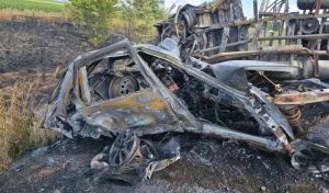 В Бузулукском районе после массового ДТП вспыхнул пожар
