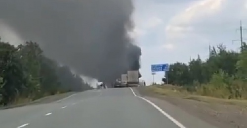 В Бузулукском районе после массового ДТП вспыхнул пожар