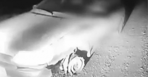 В Бугуруслане пьяный водитель ехал в руки полицейских на машине без колеса