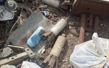 В Оренбурге на пункте приема металлолома обнаружили предметы, похожие на снаряды