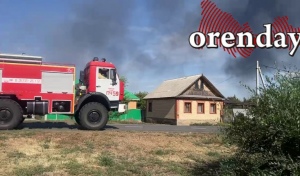 Пожарный поезд задействовали в тушении пожара под Саракташом