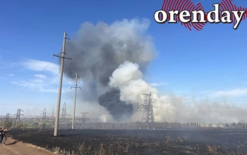 В Оренбуржье вспыхнул ещё один крупный ландшафтный пожар – под Саракташом