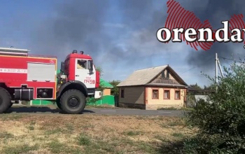 Пожарный поезд задействовали в тушении пожара под Саракташом