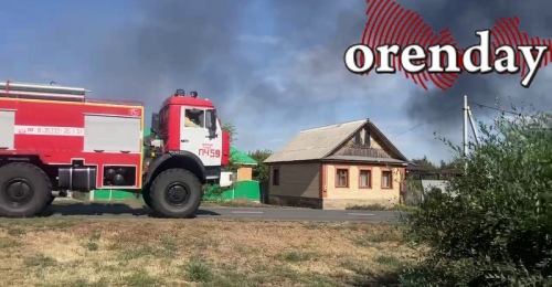Пожарный поезд задействовали в тушении пожара под Саракташом